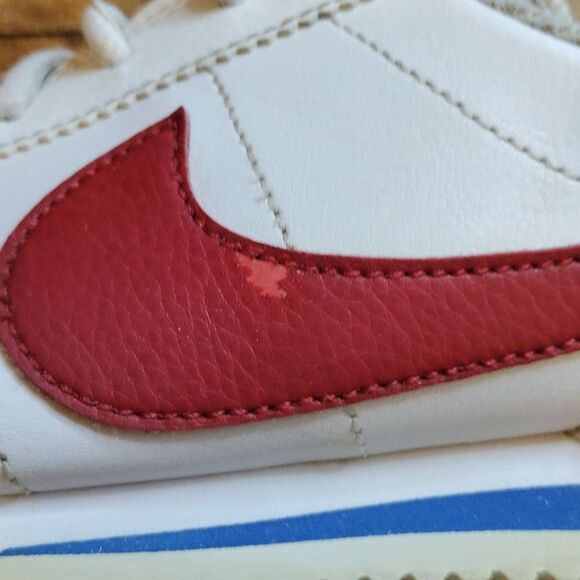 Nike Cortez Sneakers 7Y White Red Blue Retro Unisex - Picture 12 of 12